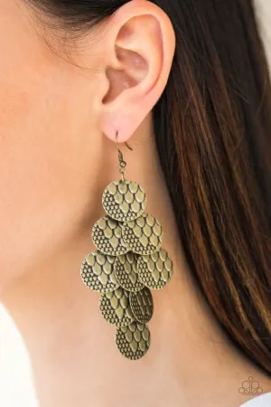 Paparazzi The Party Animal Earrings Brass