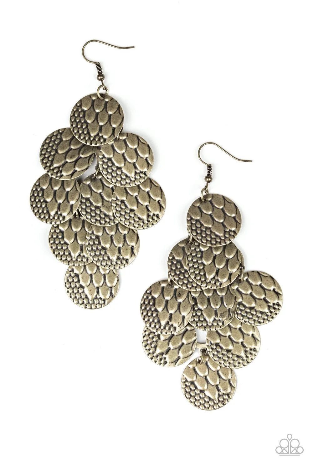 Paparazzi The Party Animal Earrings Brass