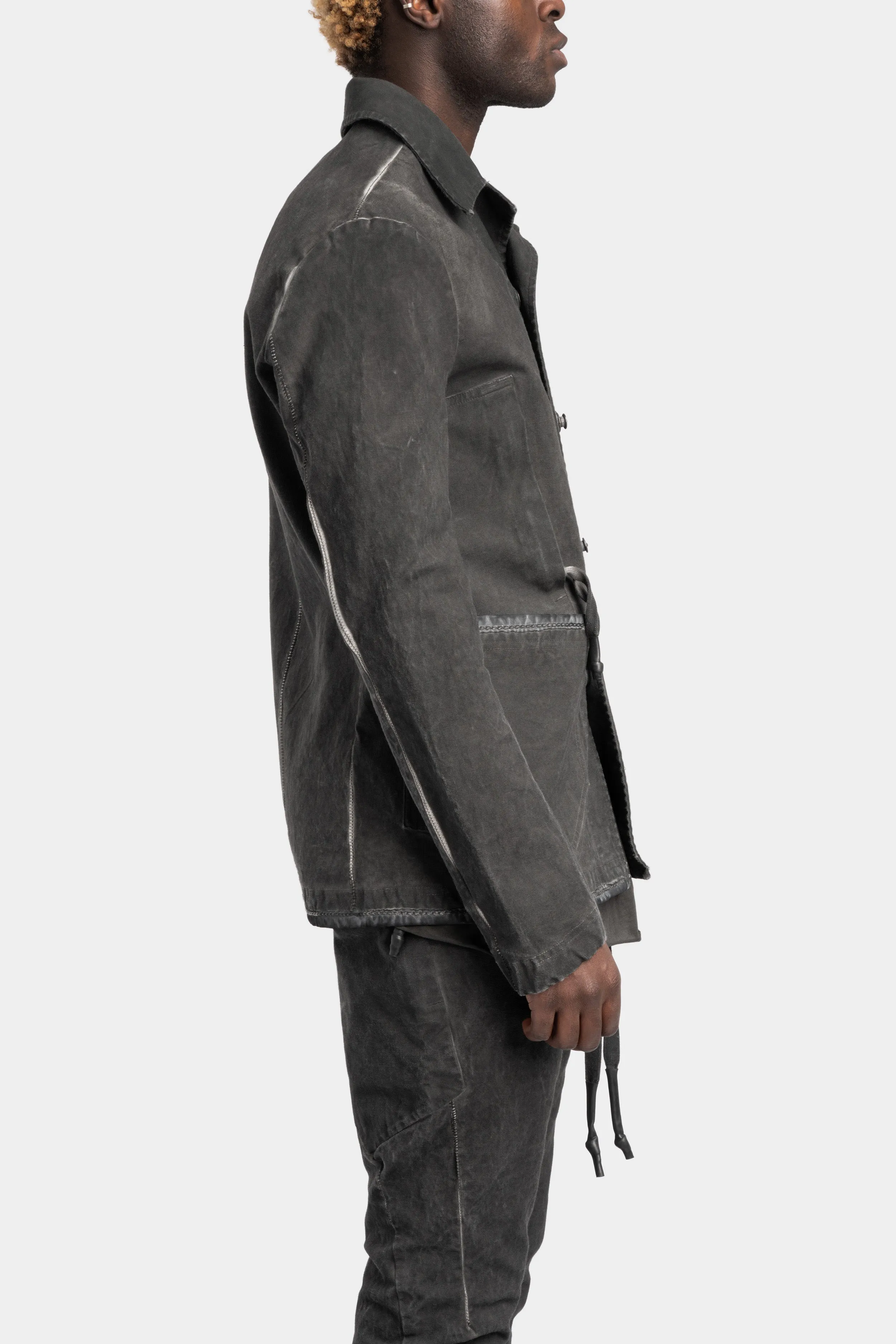 Patch pocket worker jacket, Plomb