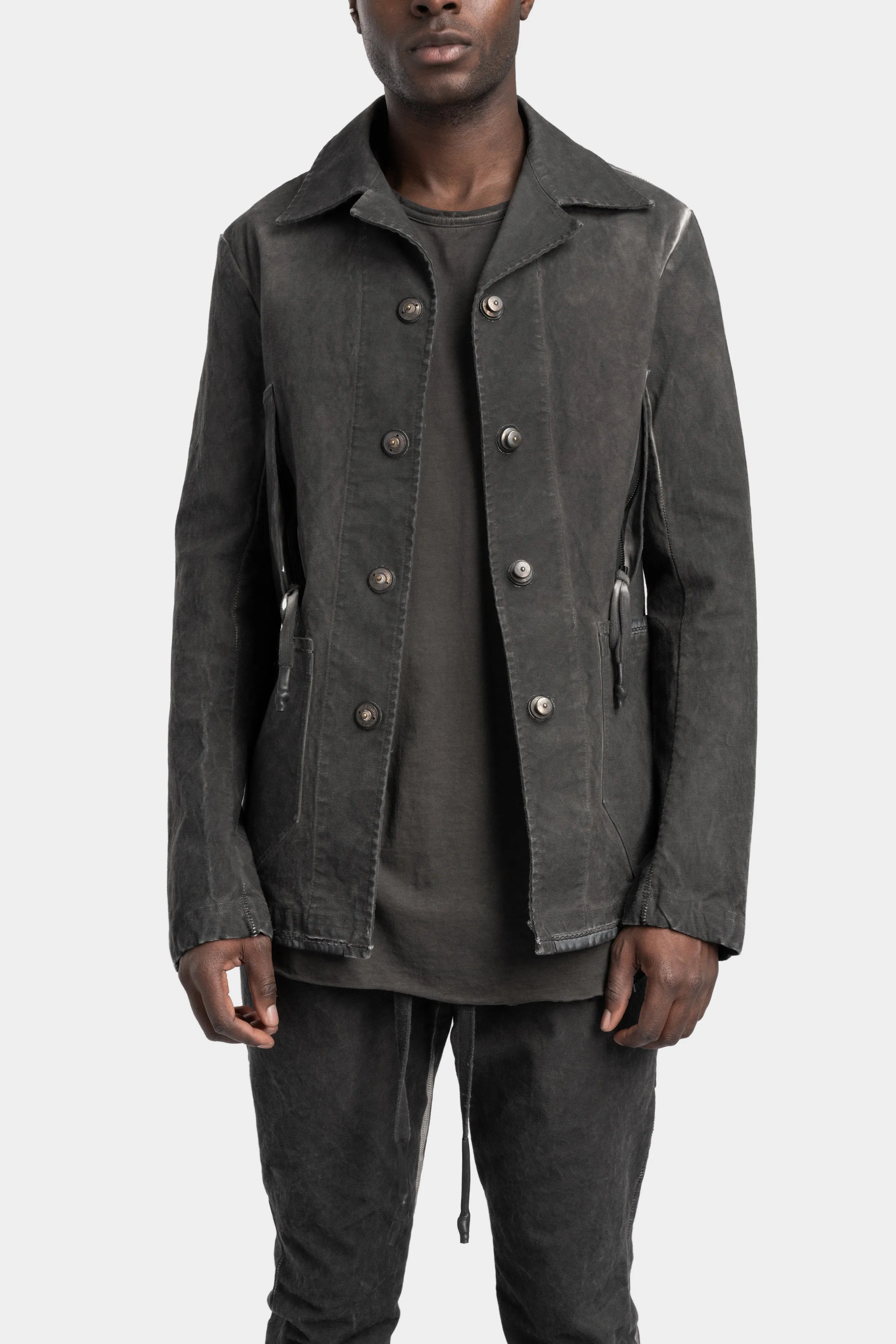 Patch pocket worker jacket, Plomb