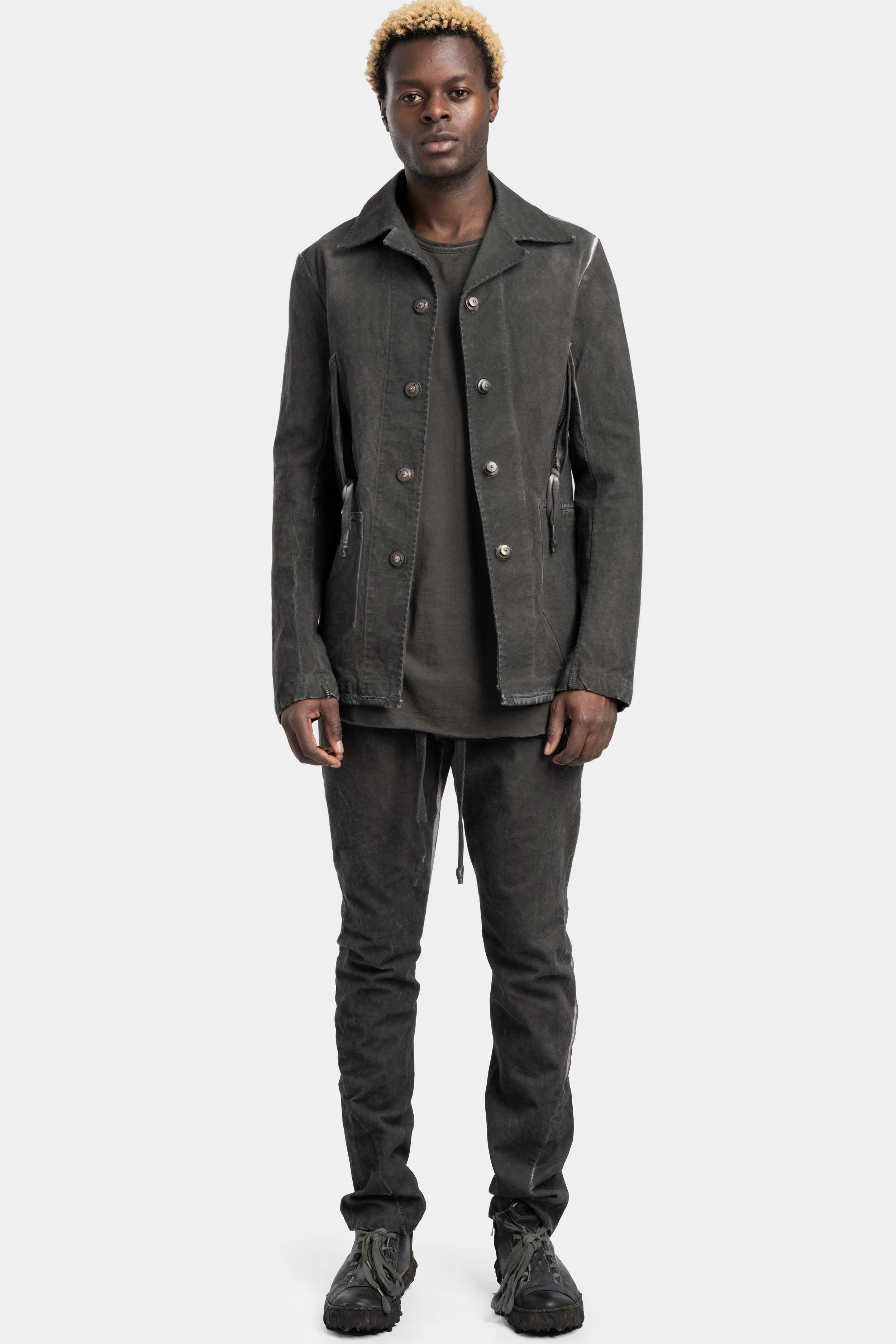 Patch pocket worker jacket, Plomb