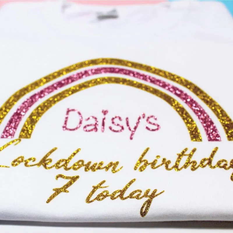 Personalised Lockdown Birthday T-shirt