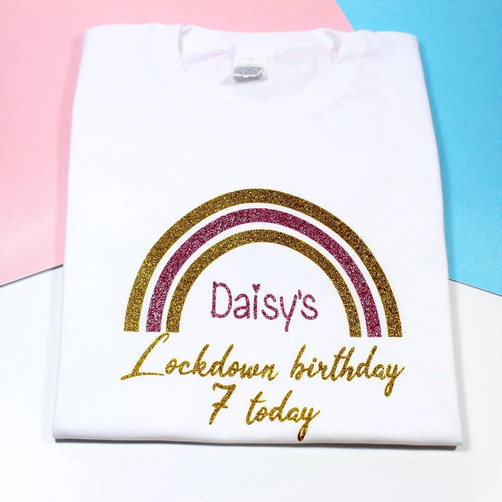 Personalised Lockdown Birthday T-shirt