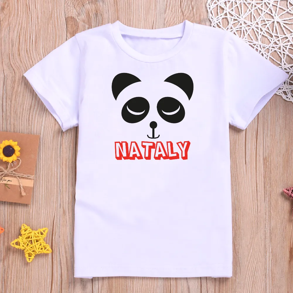 Personalised Panda Design T-shirt