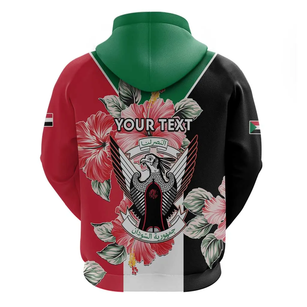 Personalized Afro Sudan Zip Hoodie Happy Independence Day LT15