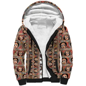 Personalized Ethiopia Sherpa Hoodie Ethiopian Tewahedo Angel Orthodox LT15