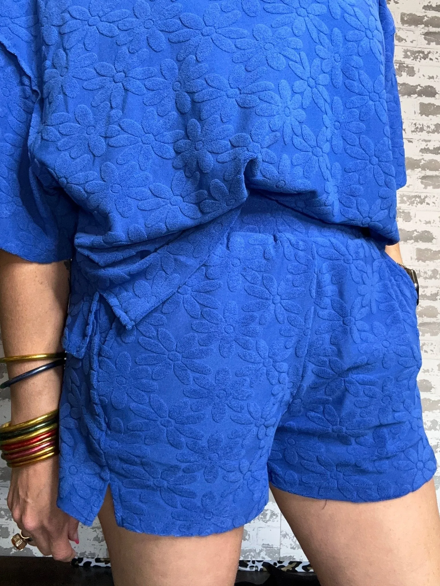 Petal Plush Top - Royal Blue