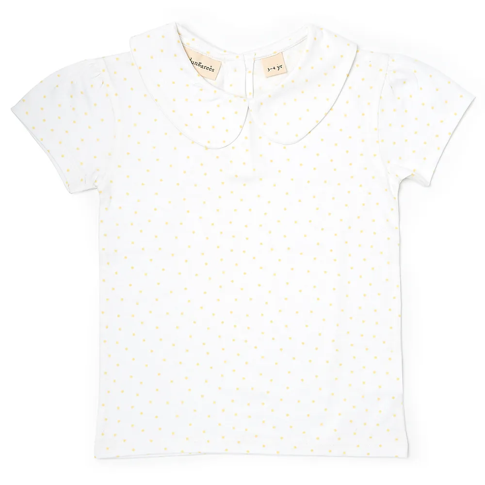 Peter Pan Short Sleeved T-Shirt - Yellow Spot