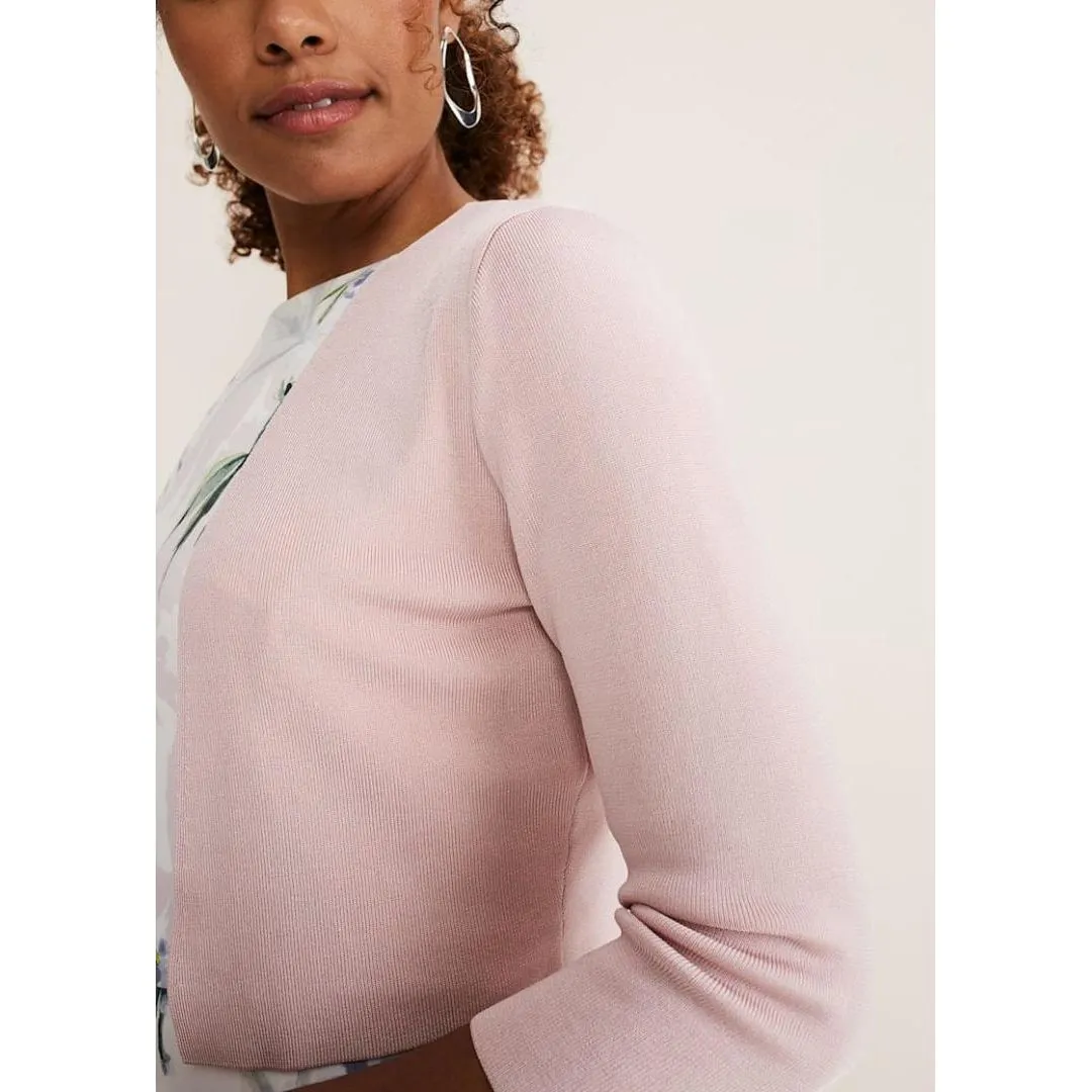 Phase Eight Salma Lightweight Knitted Jacket - Antique Rose