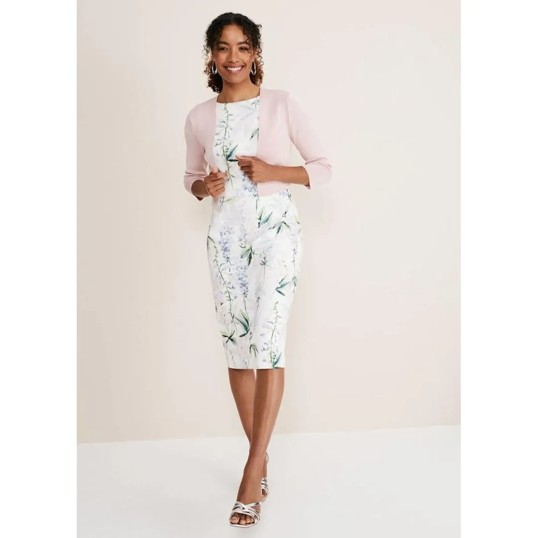 Phase Eight Salma Lightweight Knitted Jacket - Antique Rose