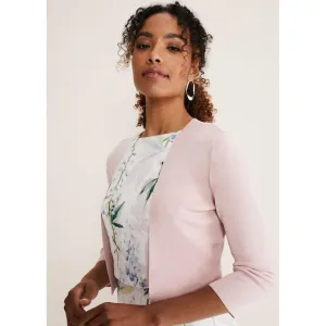Phase Eight Salma Lightweight Knitted Jacket - Antique Rose
