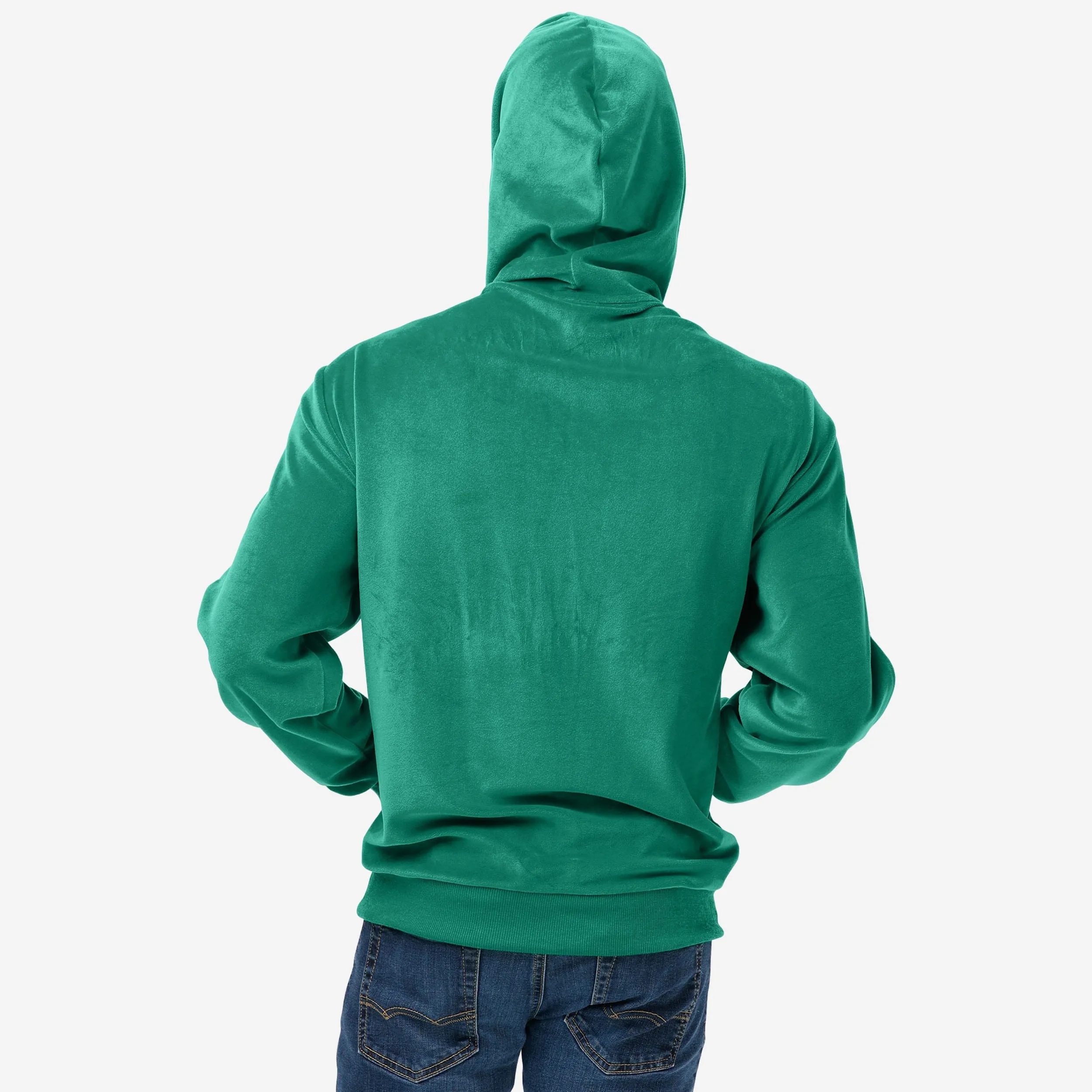 Philadelphia Eagles Kelly Green Velour Hooded Sweatshirt