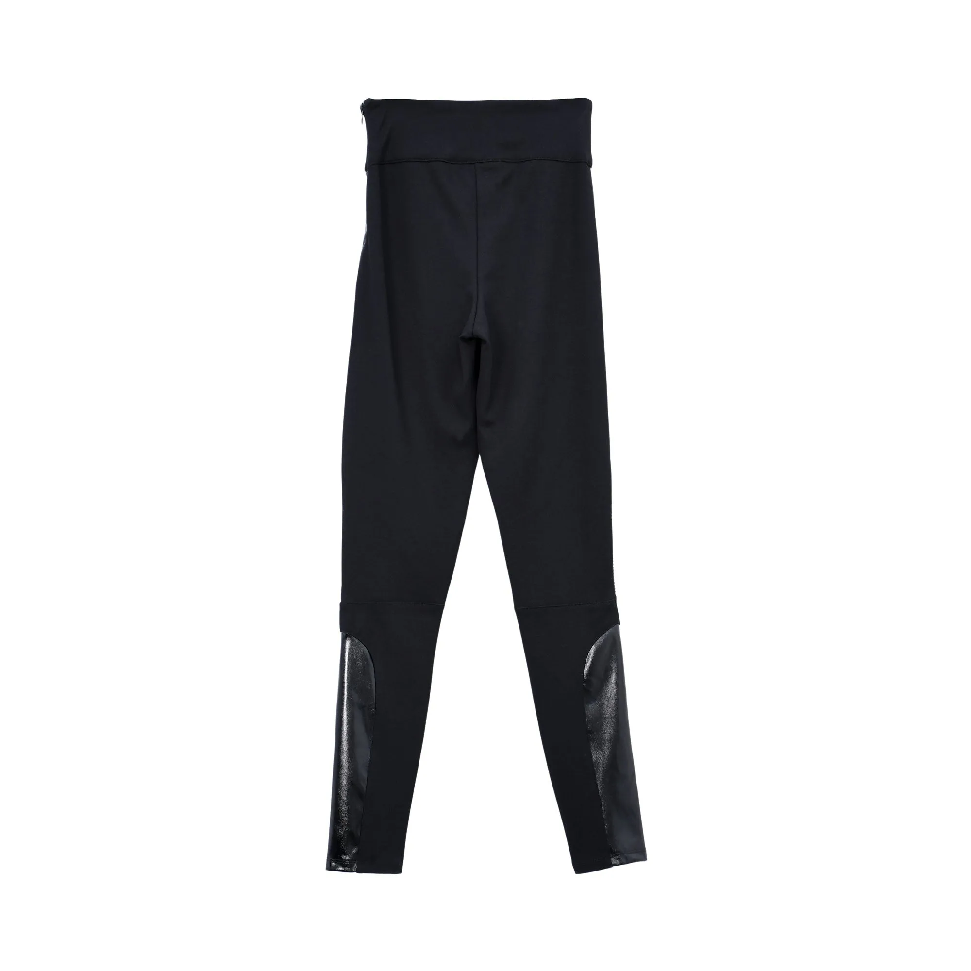 Philipp Plein Women's High-Waist Leggings with Leather-Look Panels