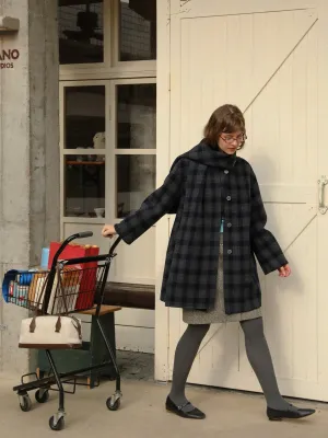 Plaid Wool Coat