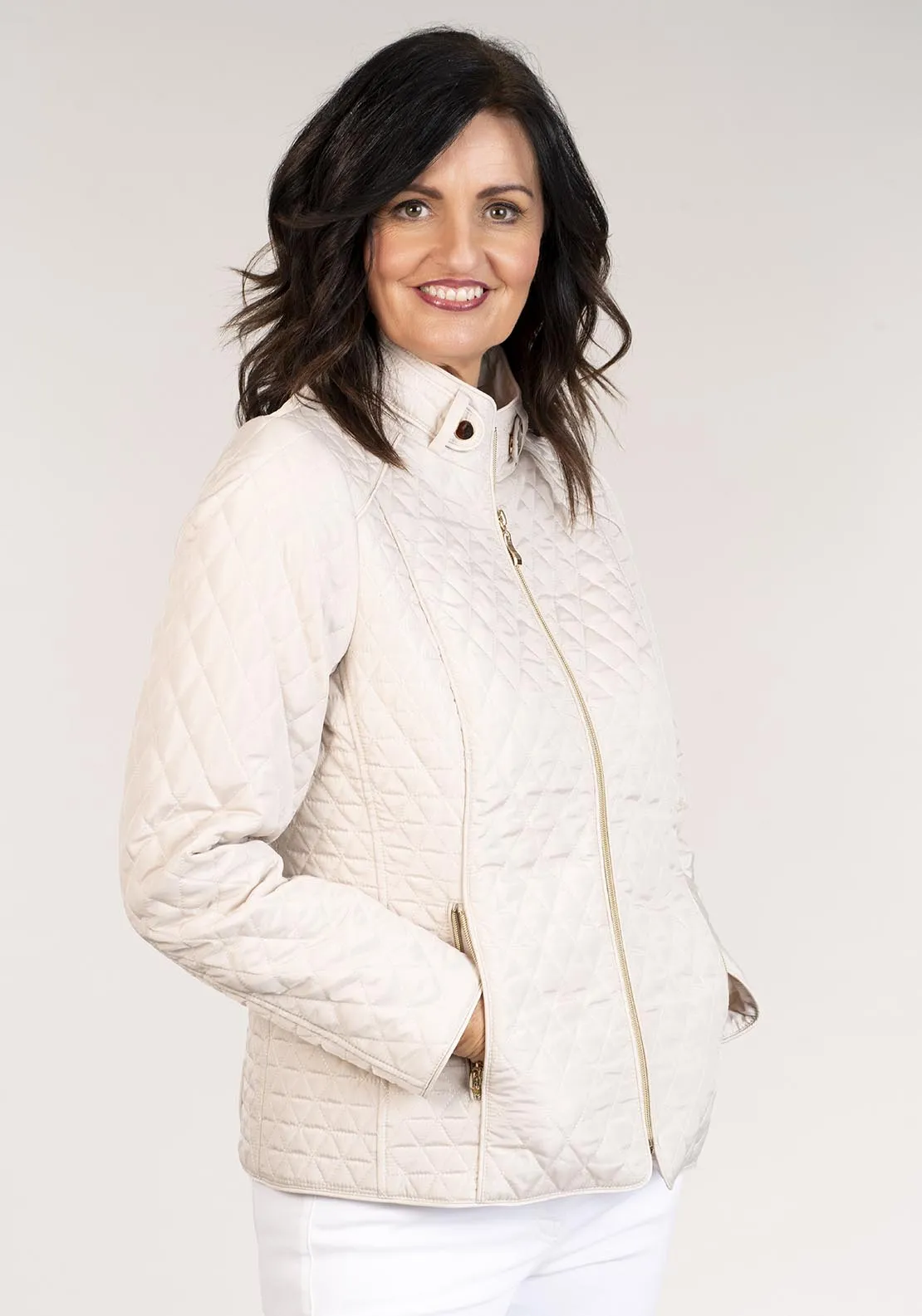 Plain Short Jacket - Cream