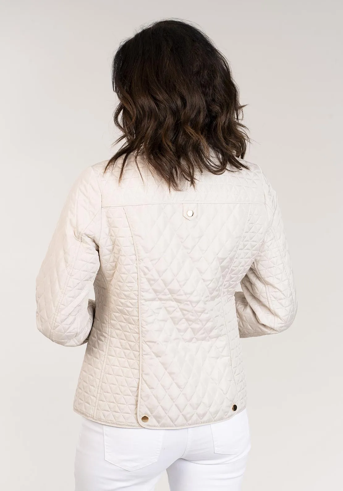 Plain Short Jacket - Cream