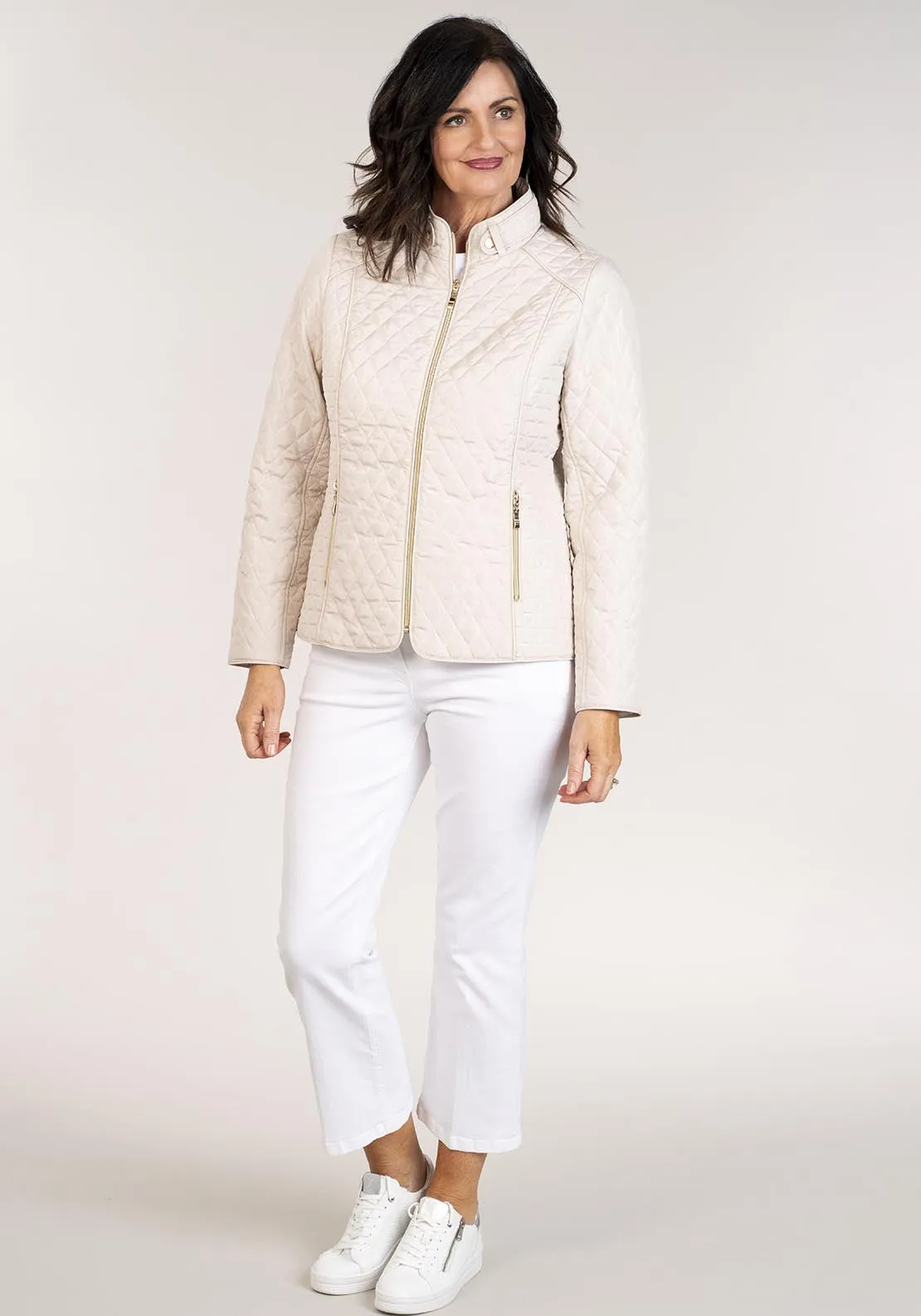 Plain Short Jacket - Cream