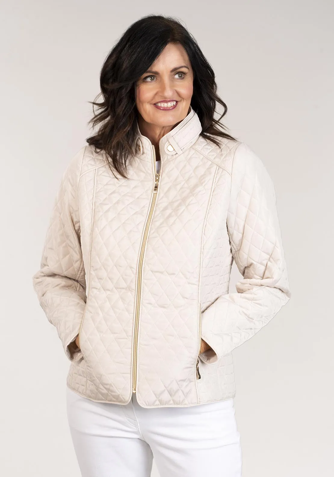 Plain Short Jacket - Cream