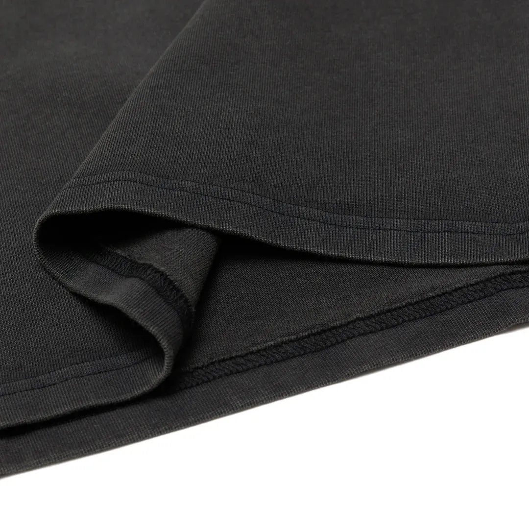 Portugal-Italy Love Oversized Varsity Tee - Black