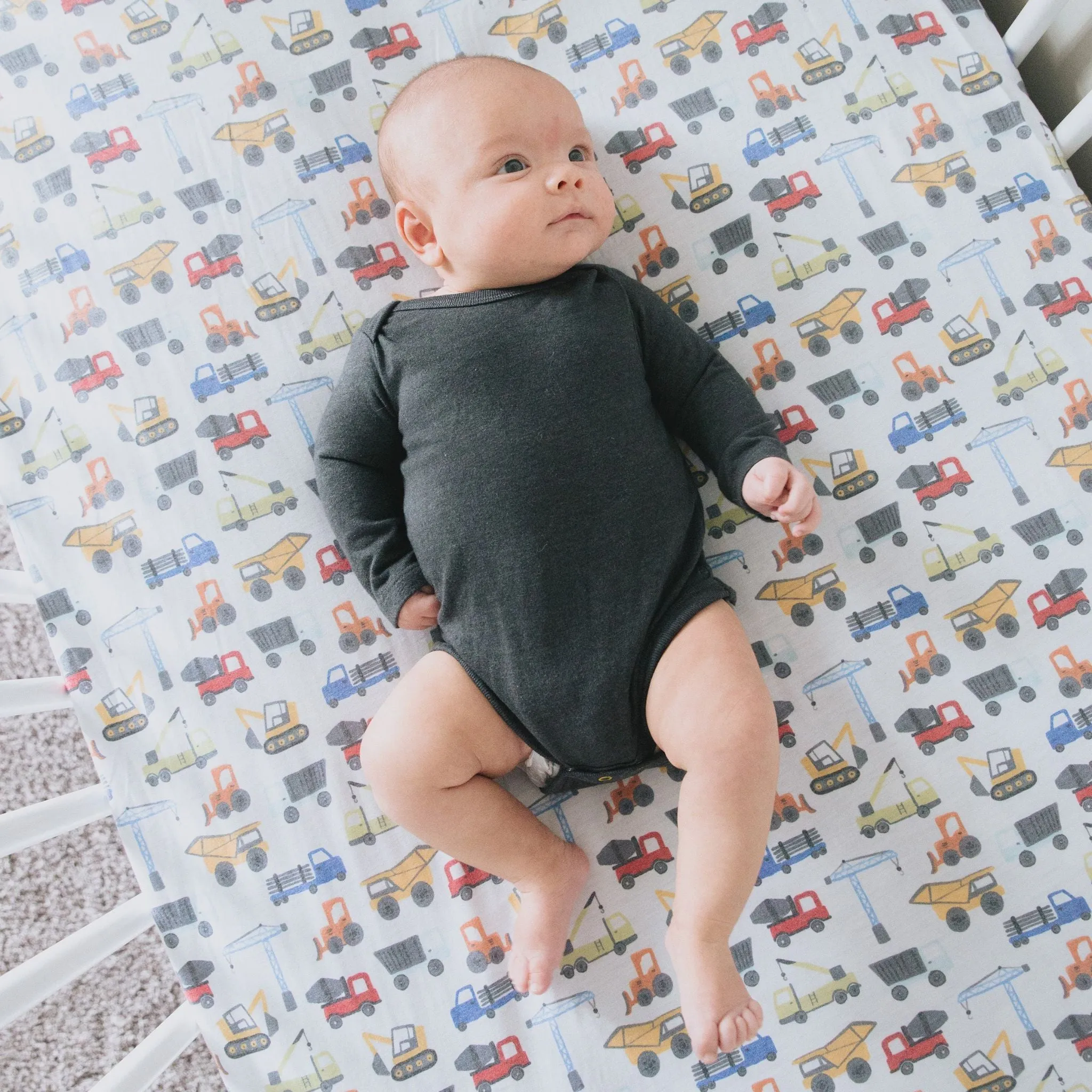 Premium Knit Fitted Crib Sheet - Diesel