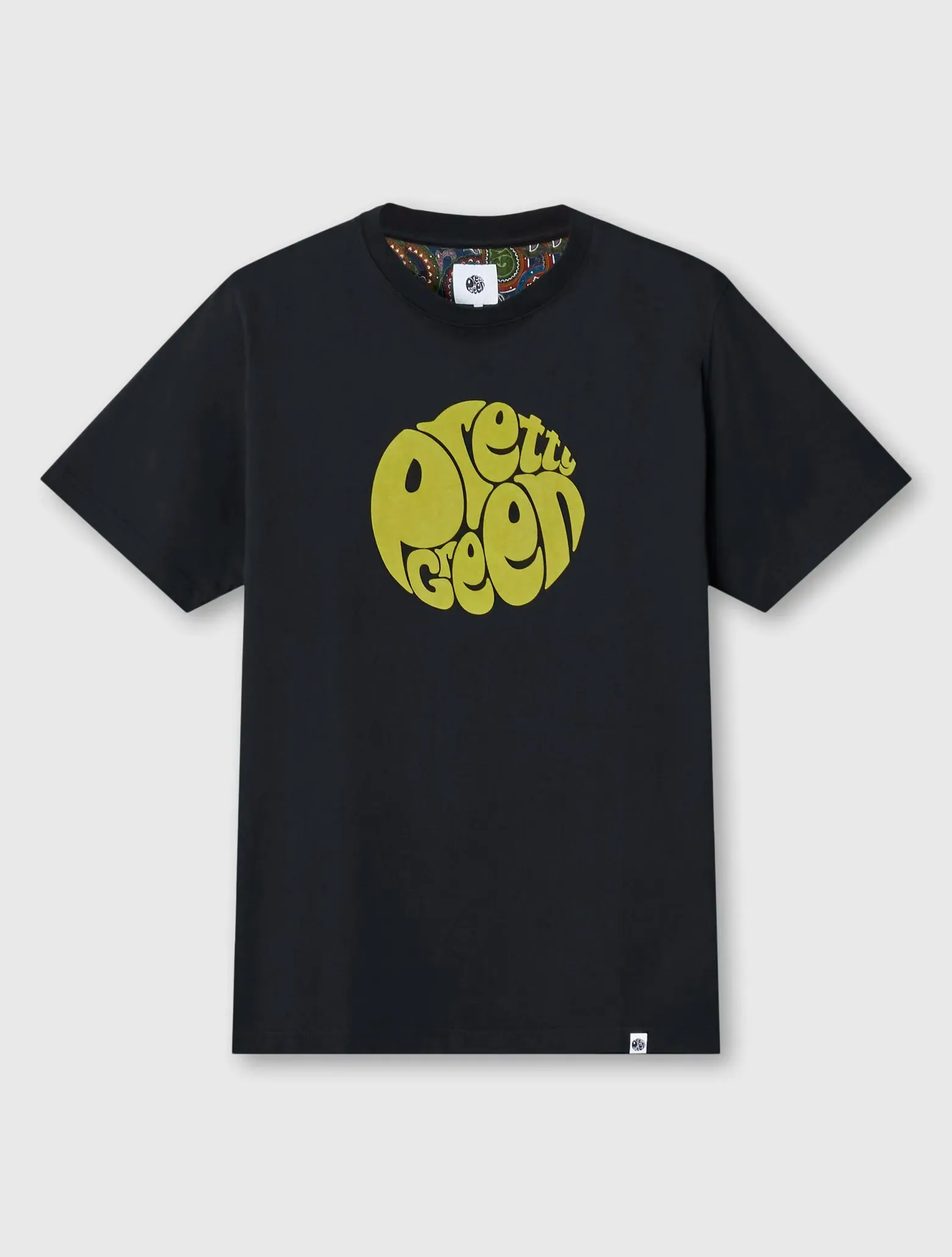 Pretty Green 15th Anniversary Gillespie Logo T-Shirt In Black