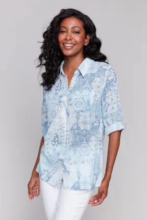 Printed Long Sleeve Shirt