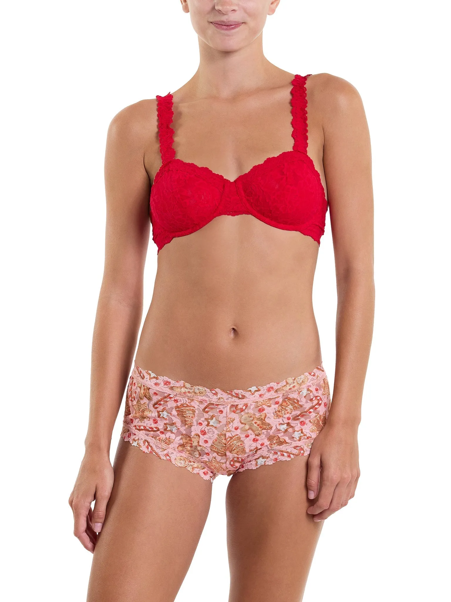 Printed Signature Lace® Boyshort Gingerbread Sale