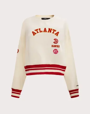 Pro Standard Atlanta Hawks Retro Classic Rib Crewneck
