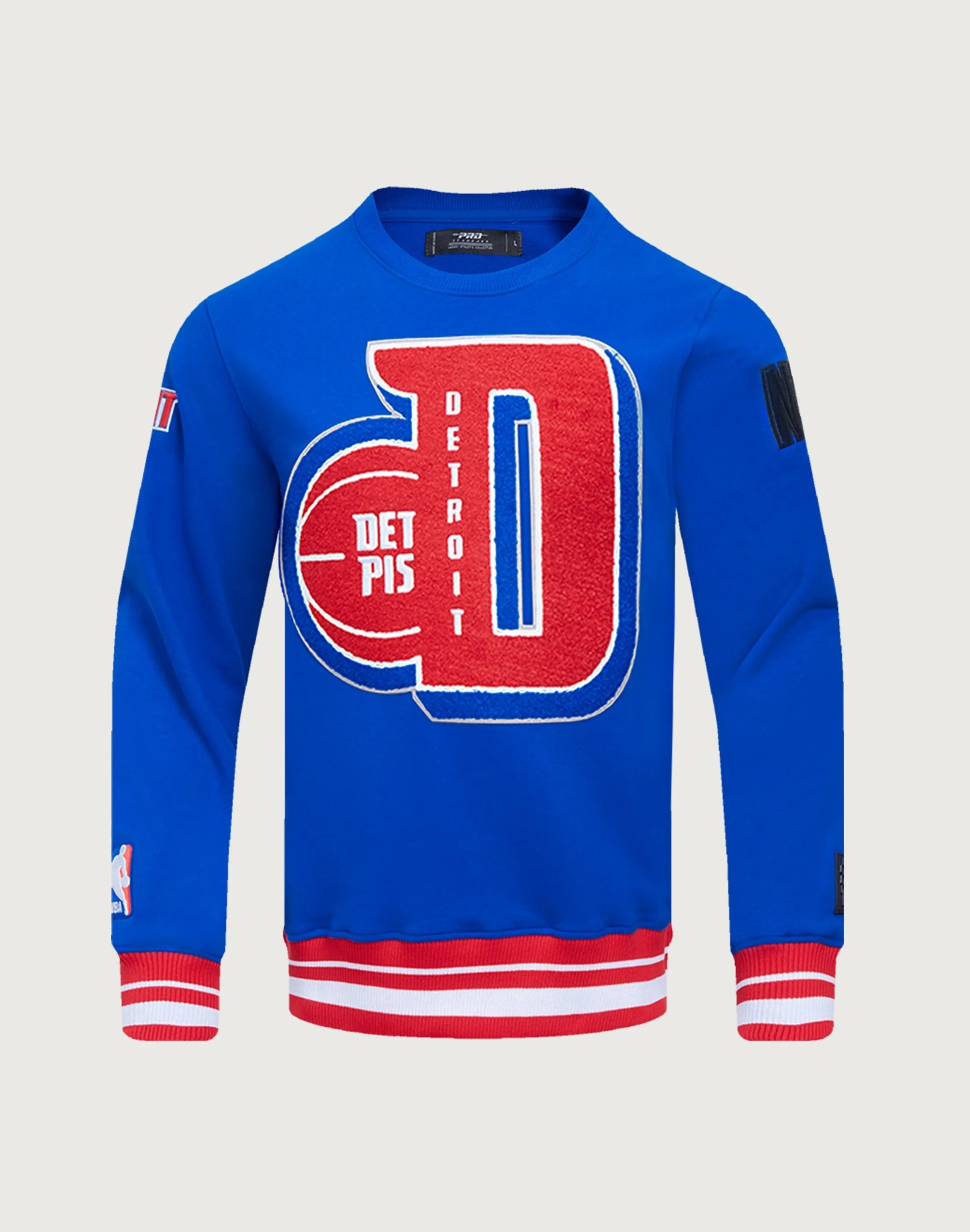 Pro Standard Detroit Pistons Mashup Rib Crewneck