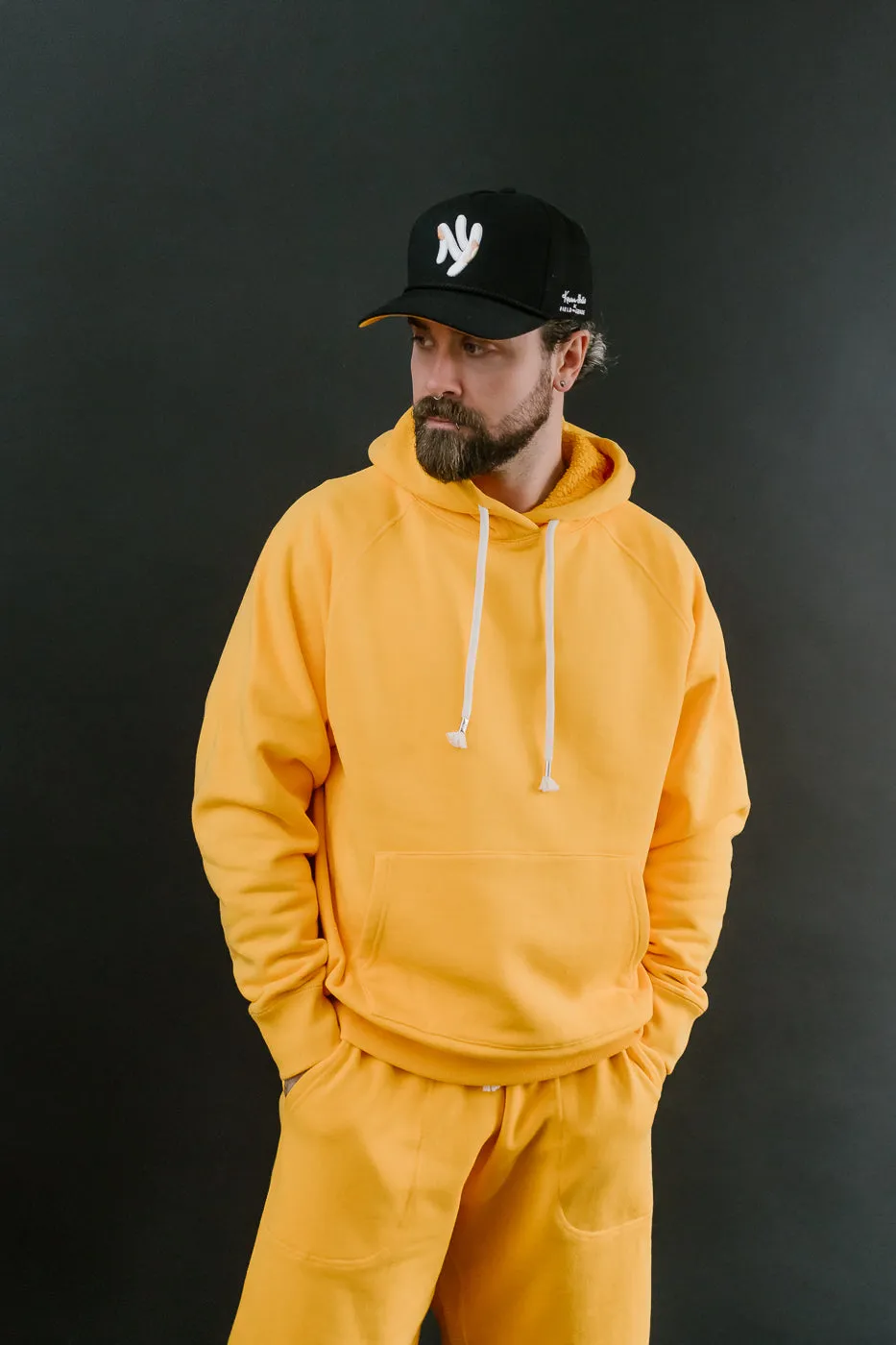 Pullover Hoodie - Super Looper French Terry - Marigold