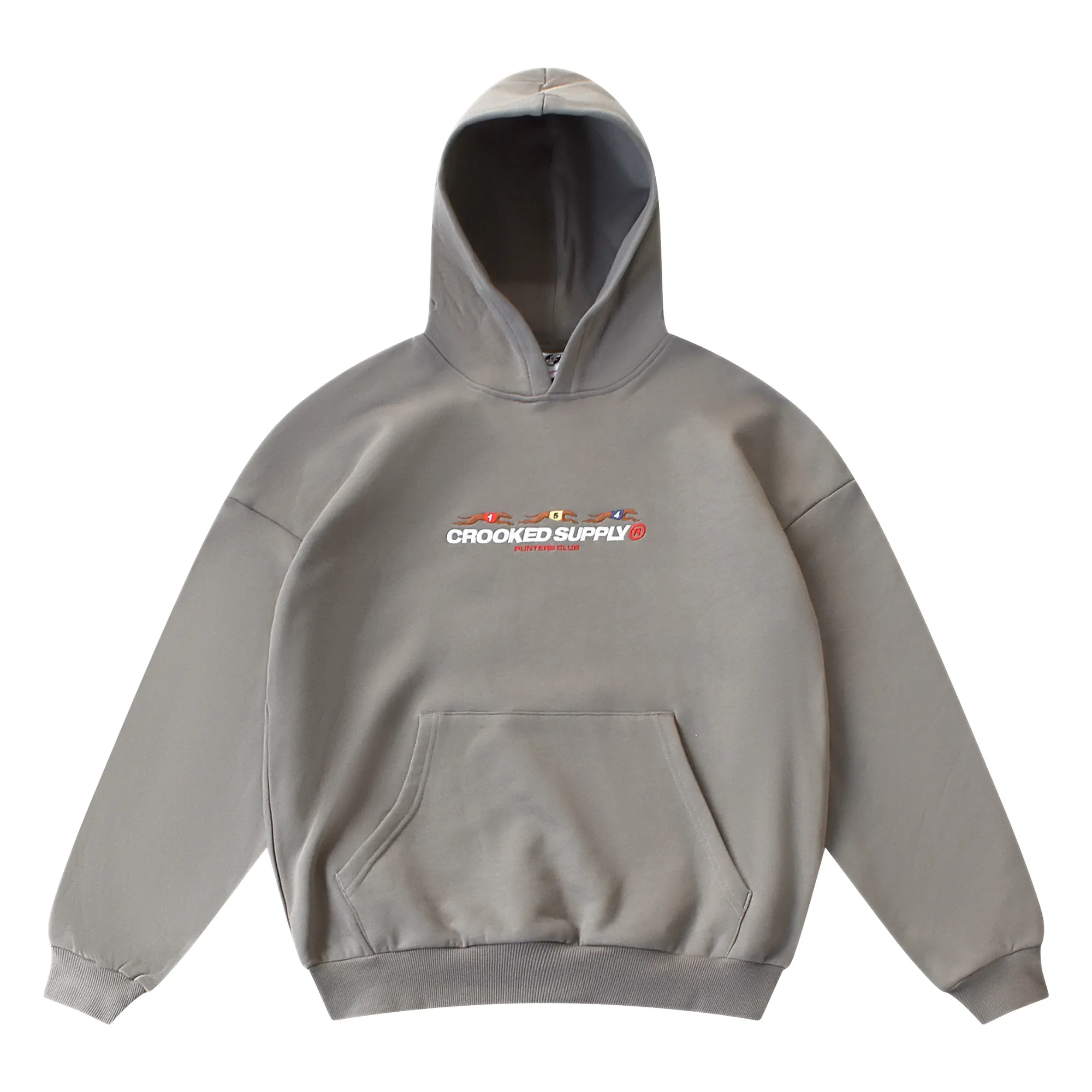 Punters Club Hoodie - Stone (Embroidered Logo)