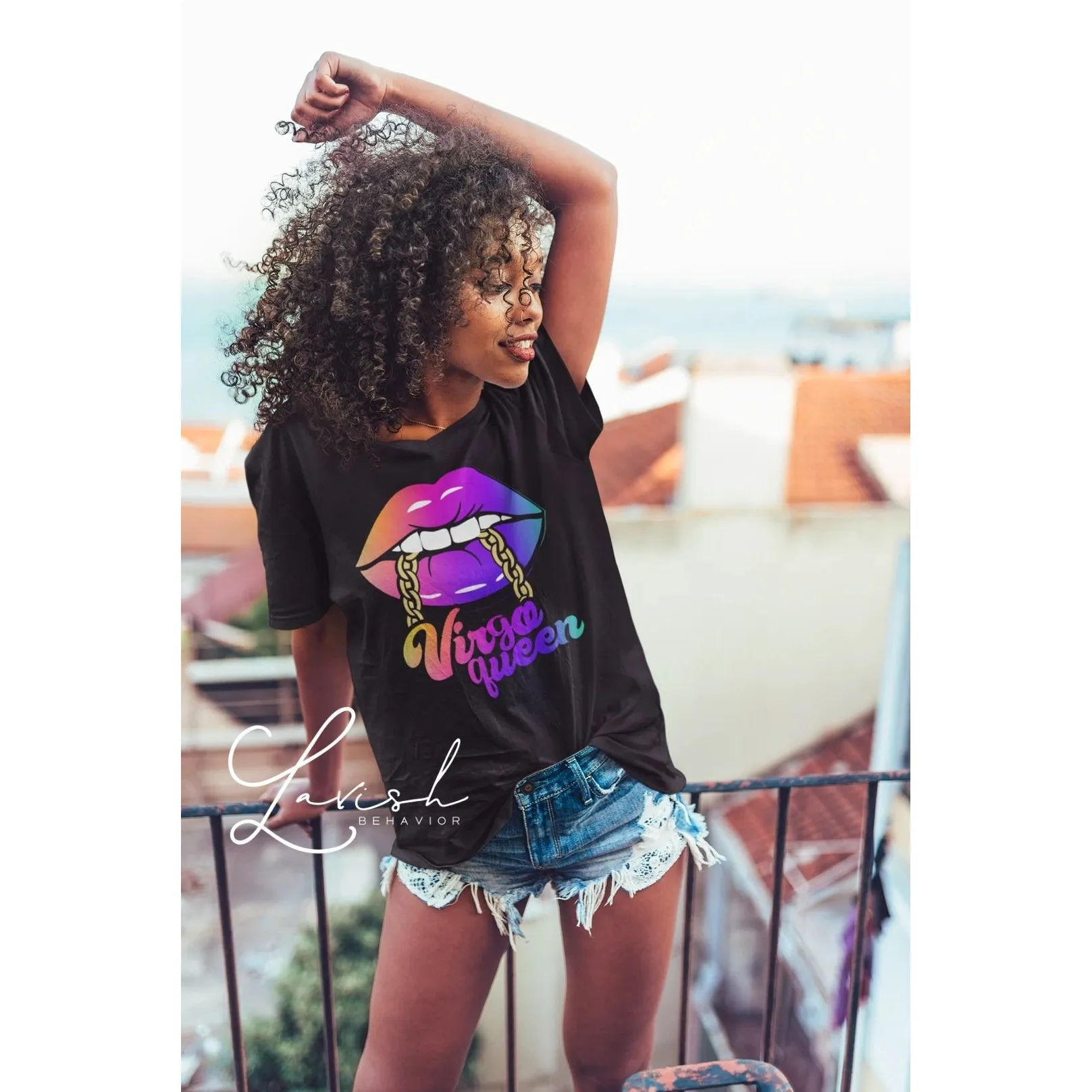 Queen Zodiac Lips Tshirt