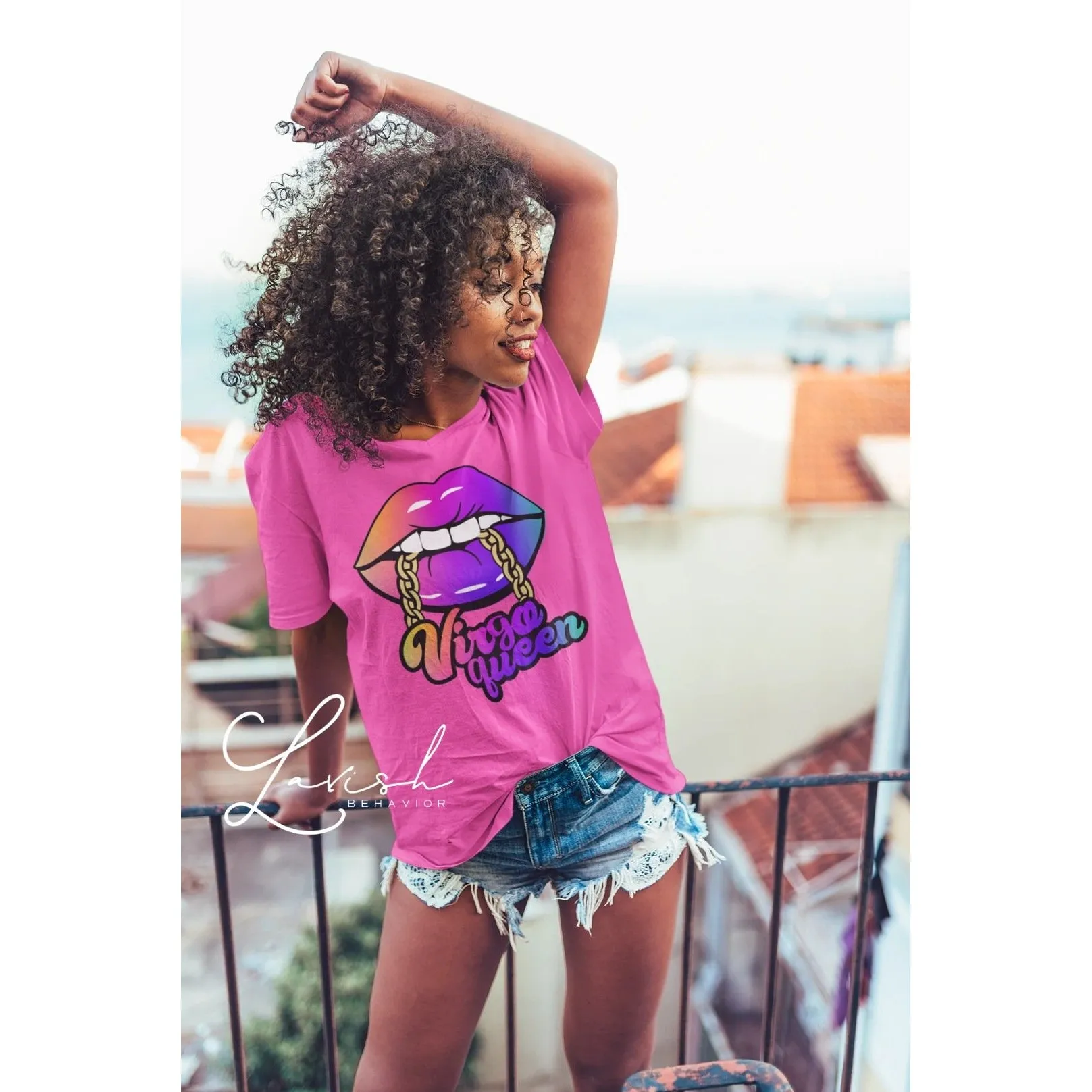 Queen Zodiac Lips Tshirt