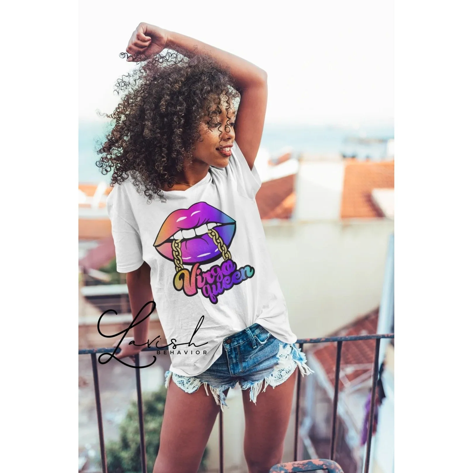 Queen Zodiac Lips Tshirt