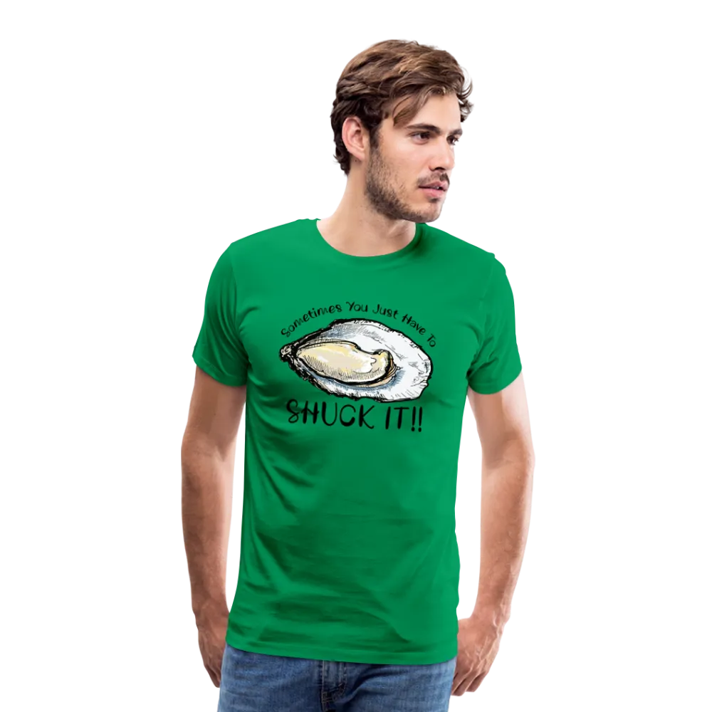 "Shuck It" Humorous Oyster T-Shirt - Unique Casual Seafood Enthusiast Apparel