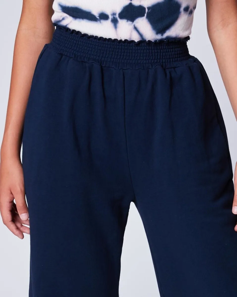 Raw Elastic Palazzo Pant