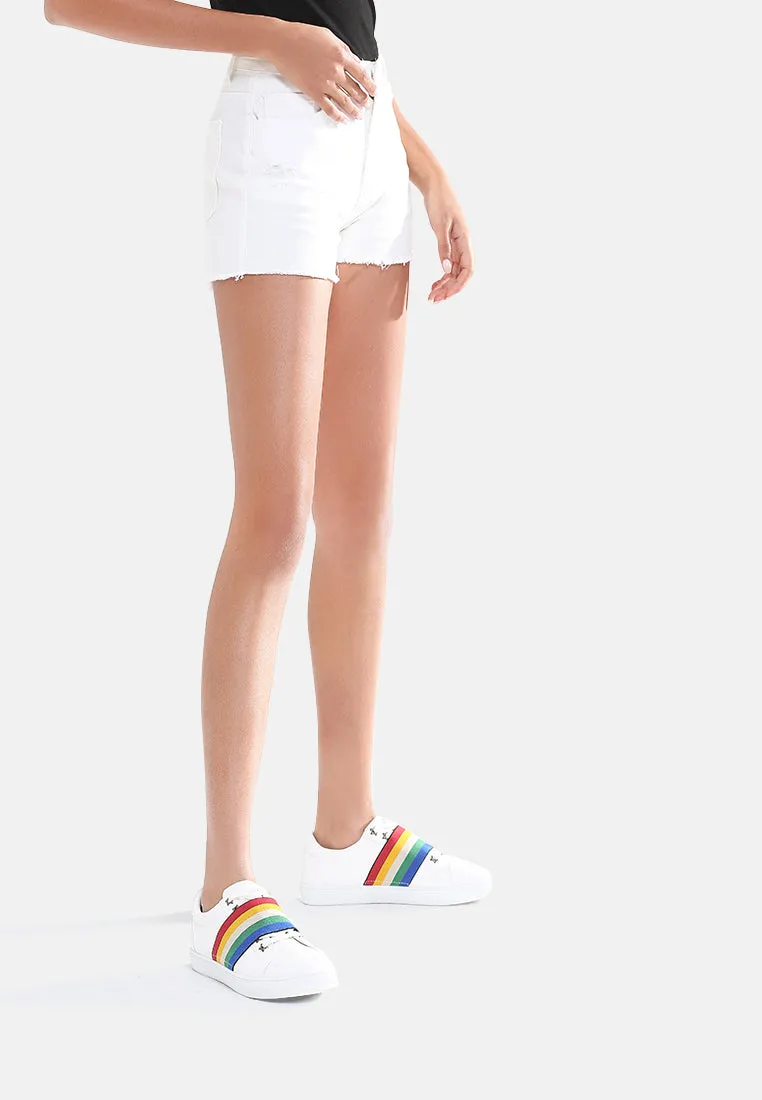 Raw Hem Denim Shorts By Ruw