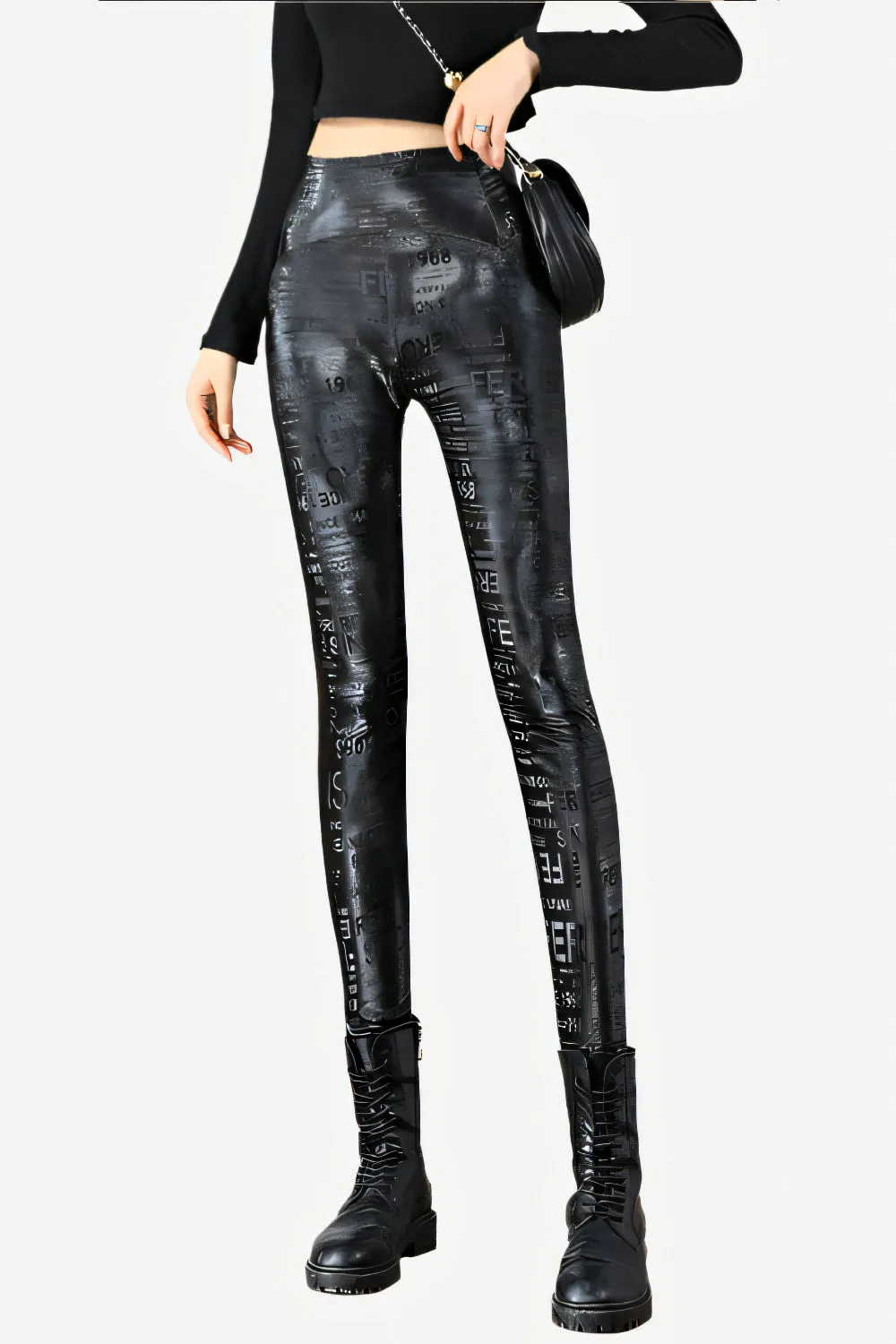Rebel Script Fleece Leggings