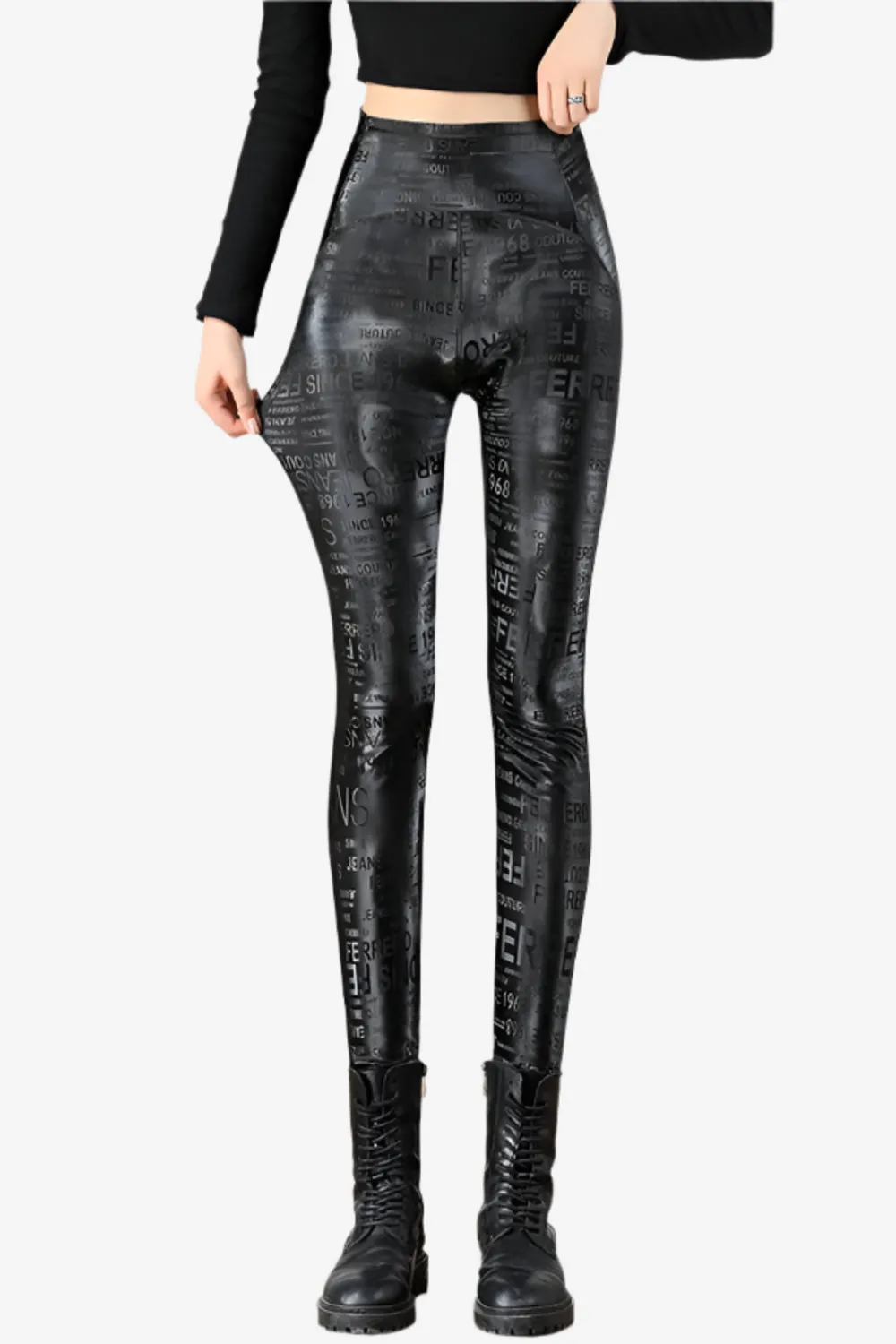 Rebel Script Fleece Leggings