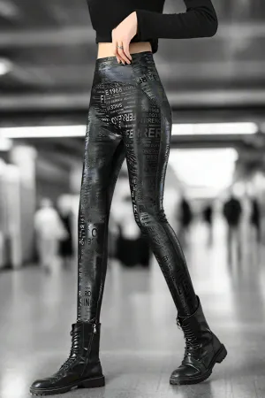 Rebel Script Fleece Leggings