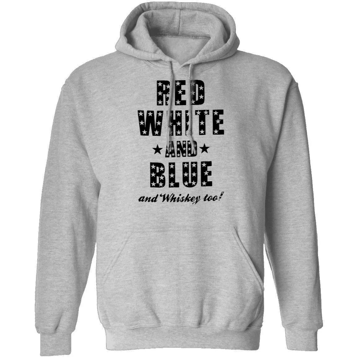Red White And Blue And Whiskey Too T-Shirt