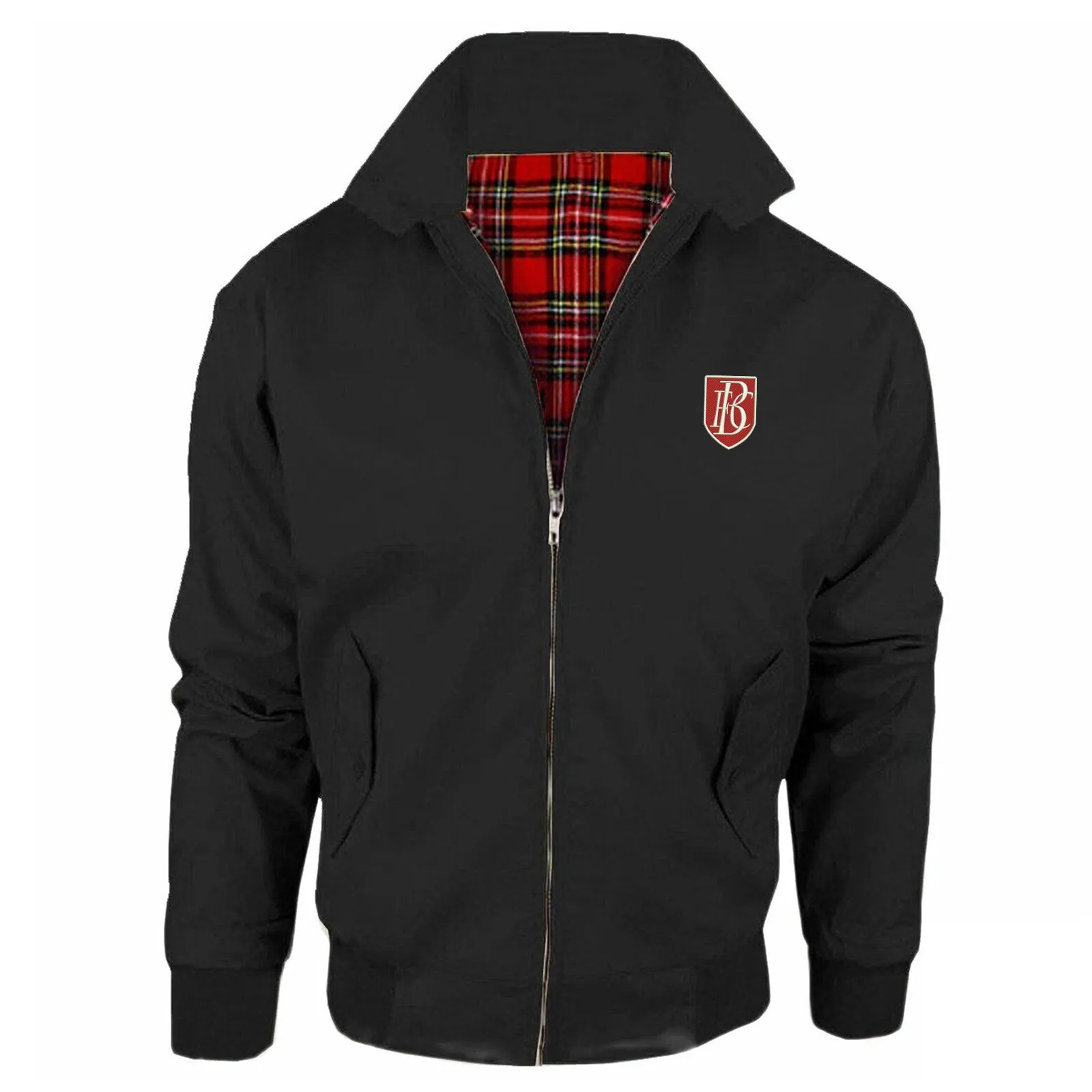 Retro Blackpool 1908 Embroidered Classic Harrington Jacket