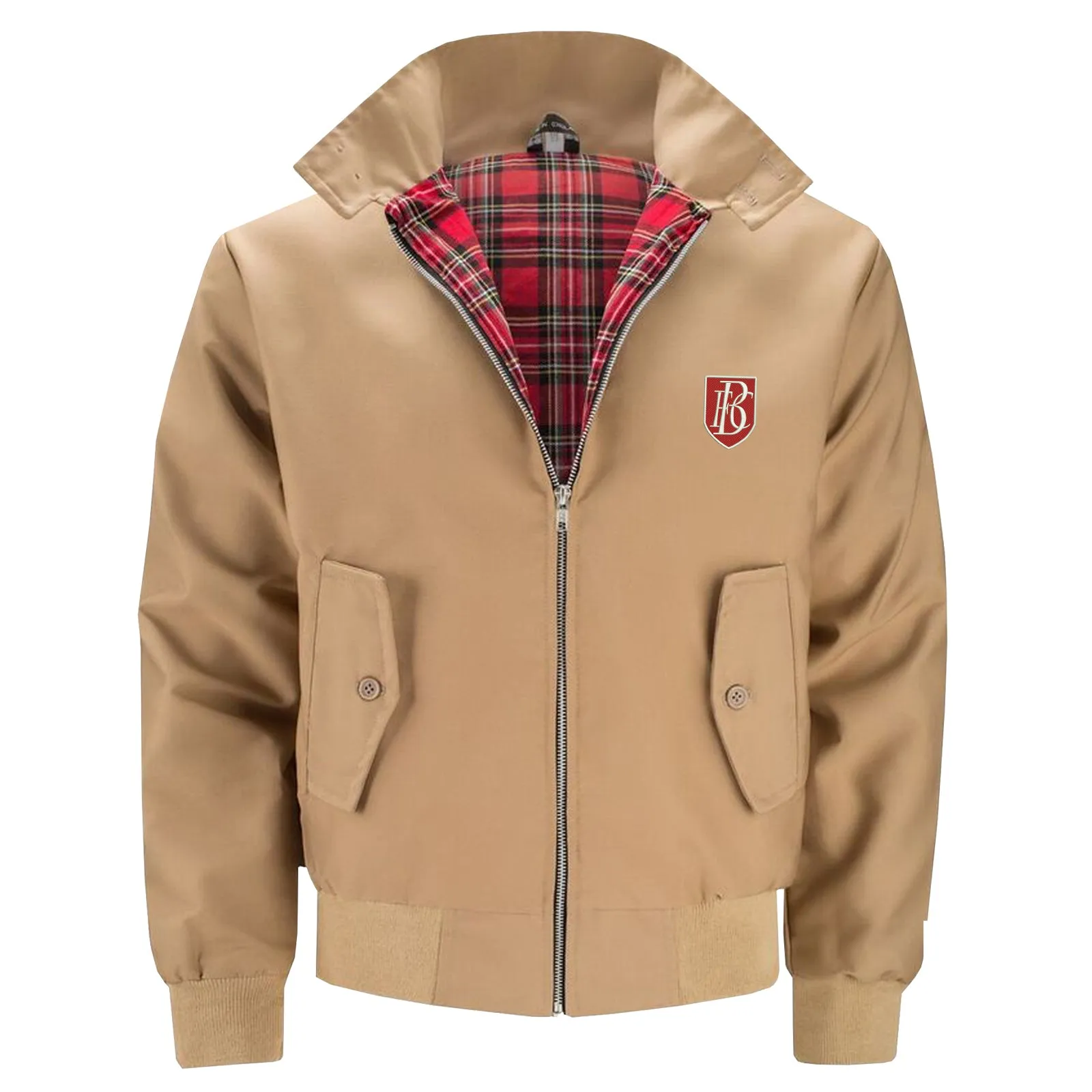 Retro Blackpool 1908 Embroidered Classic Harrington Jacket