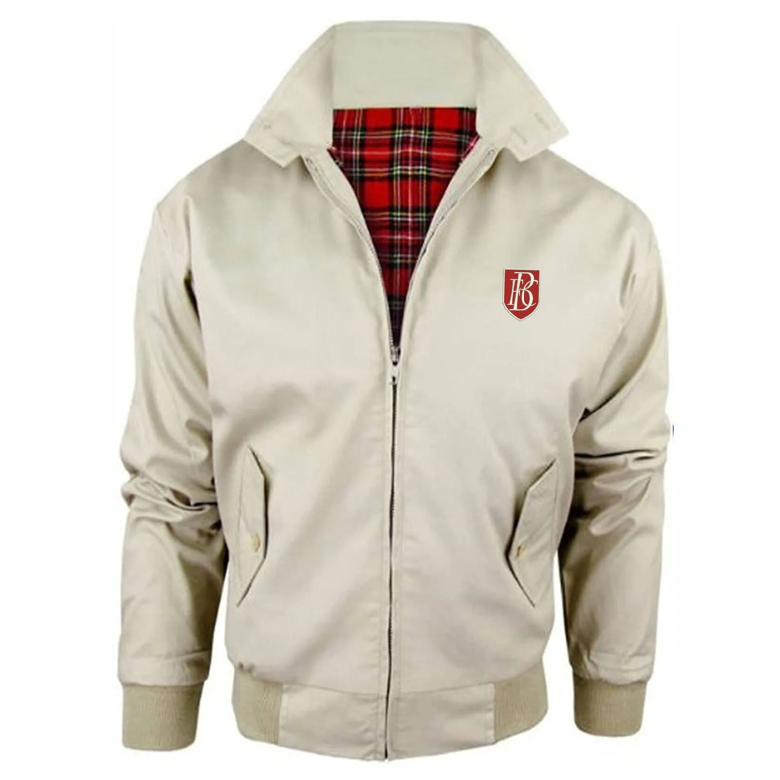 Retro Blackpool 1908 Embroidered Classic Harrington Jacket
