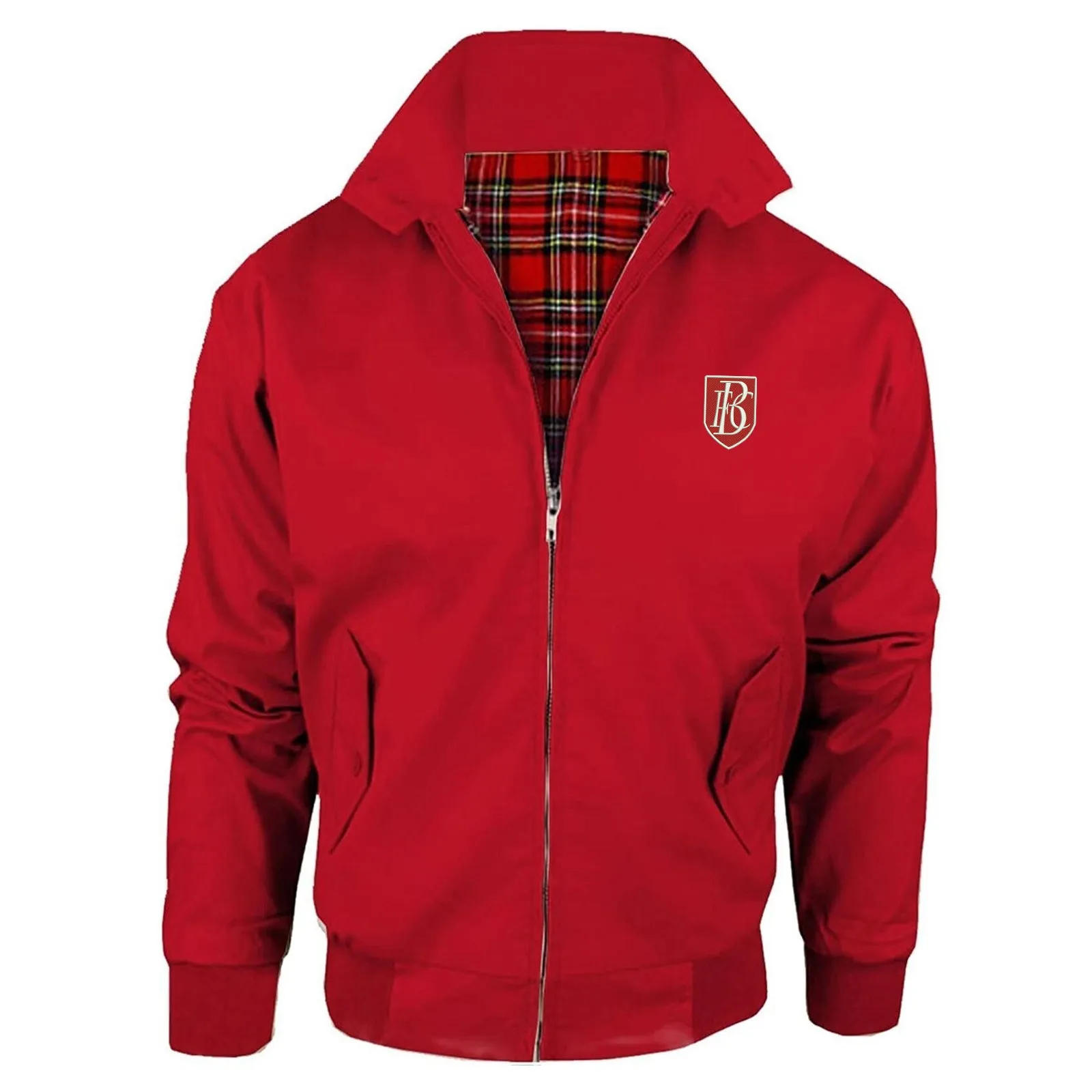 Retro Blackpool 1908 Embroidered Classic Harrington Jacket