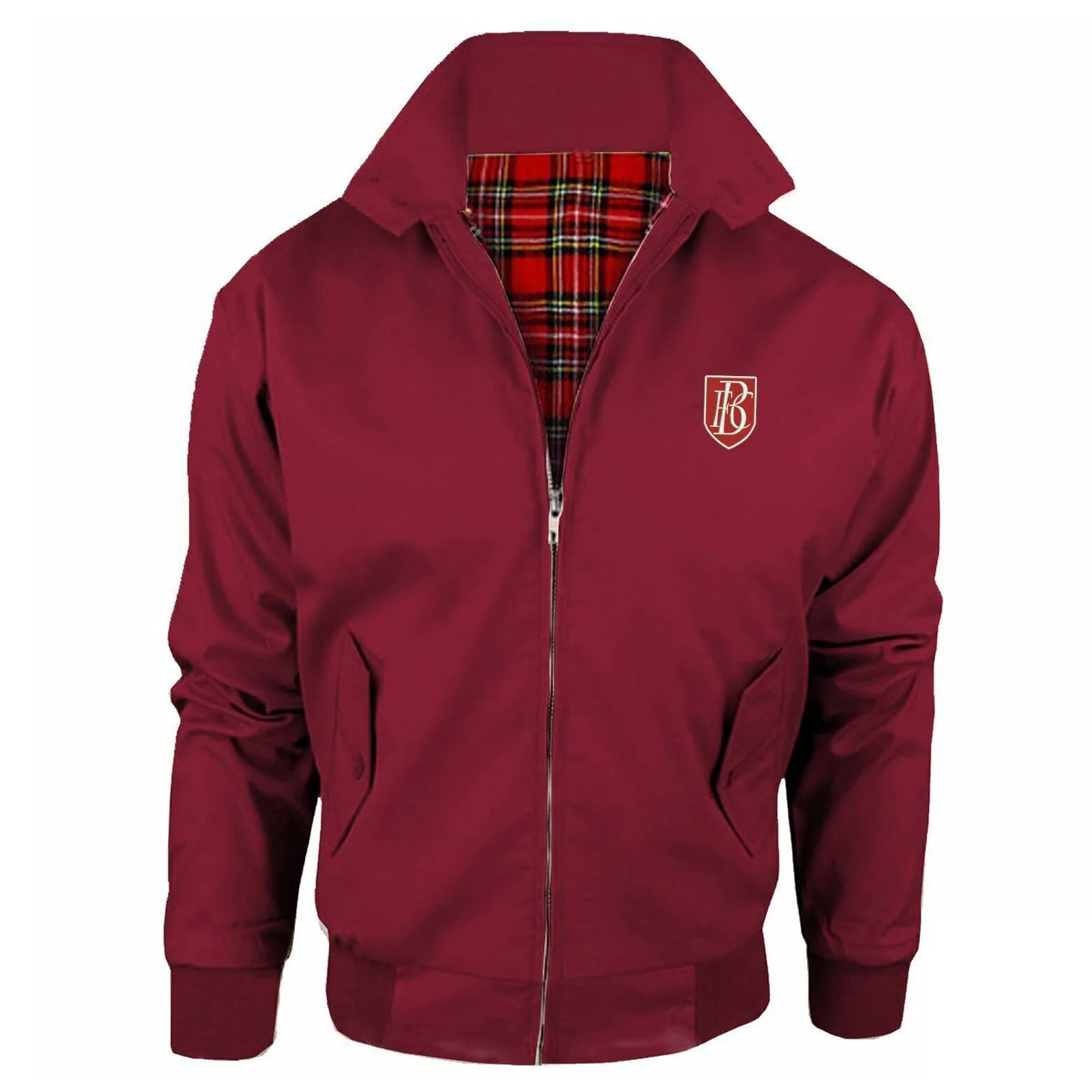 Retro Blackpool 1908 Embroidered Classic Harrington Jacket