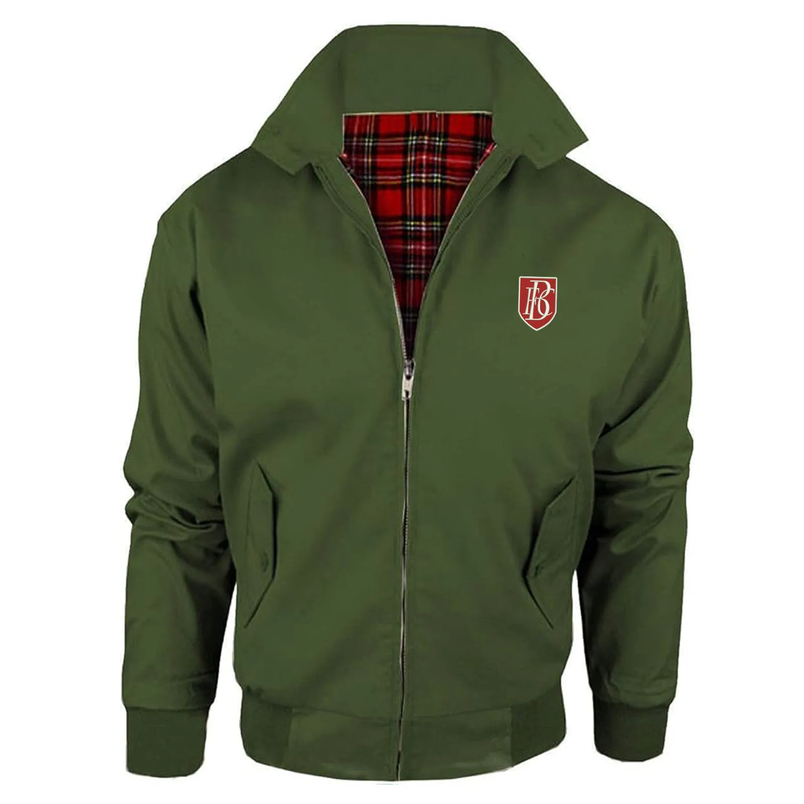 Retro Blackpool 1908 Embroidered Classic Harrington Jacket