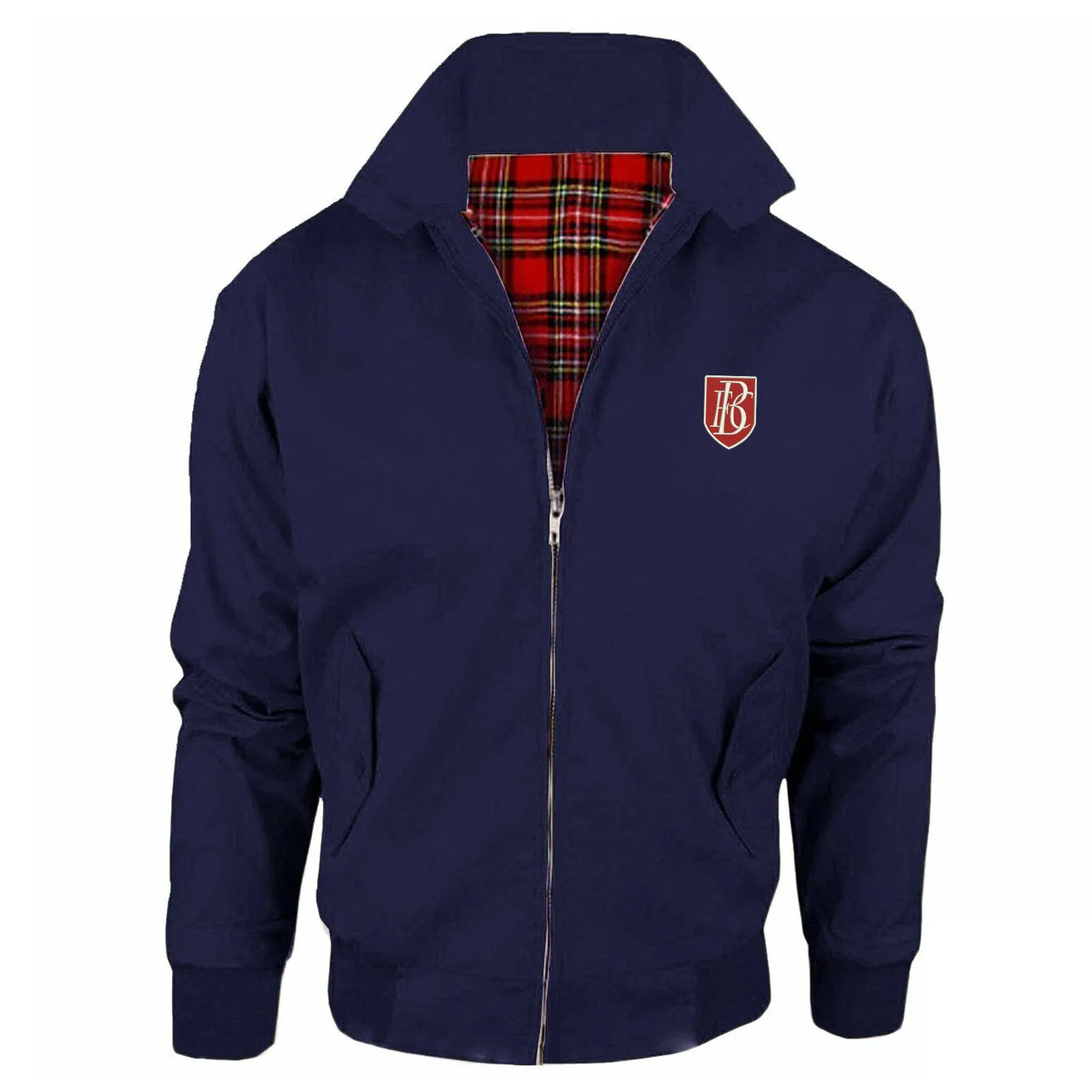 Retro Blackpool 1908 Embroidered Classic Harrington Jacket