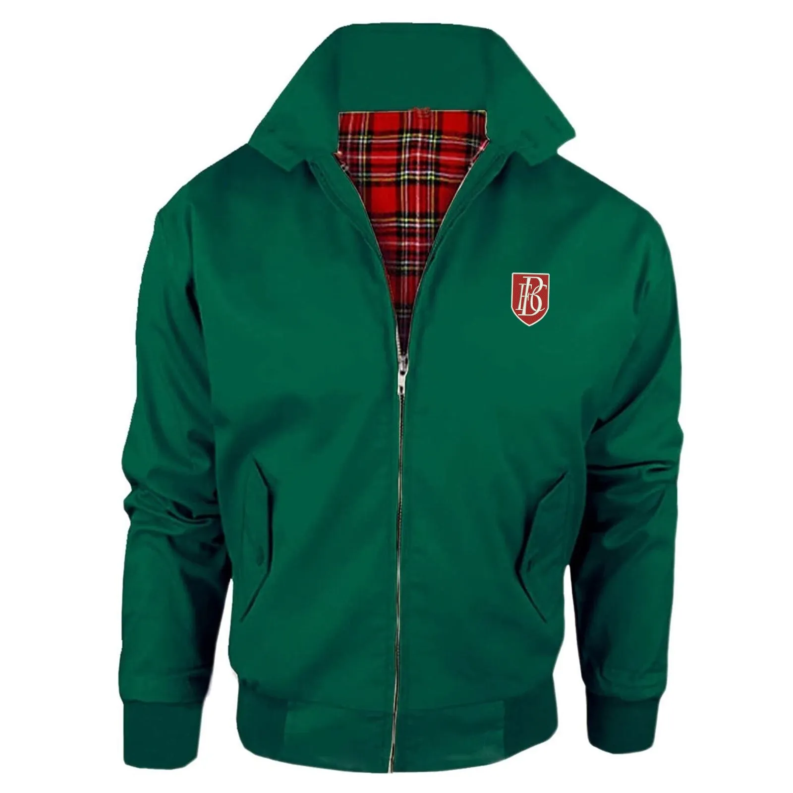 Retro Blackpool 1908 Embroidered Classic Harrington Jacket