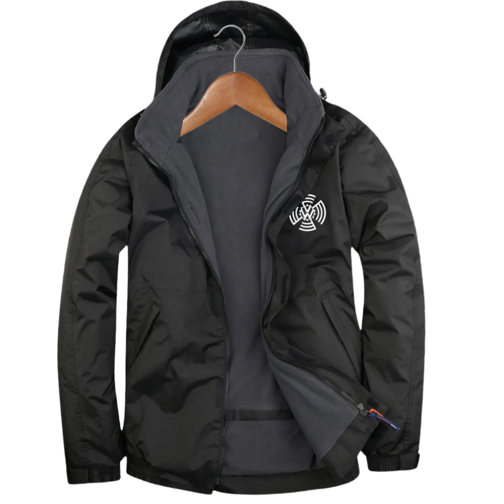 Retro Volkswagen 1937 Embroidered Premium Outdoor Jacket